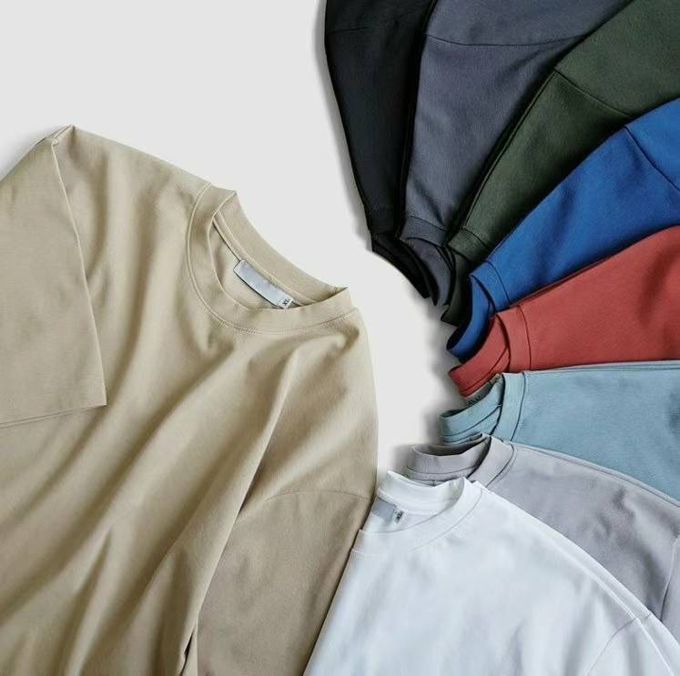 全棉淨色tee